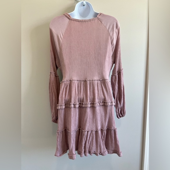 Storia Peasant Babydoll Mauve Dress Small - Picture 5 of 9